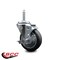 Service Caster 4 Inch Thermoplastic  Rubber Wheel Swivel 34 Inch Threaded Stem Caster with Brake SCC SCC-TS20S414-TPRB-TLB-34212 - alternate 4